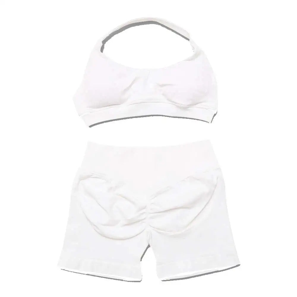 Dfyoga two pieces yoga outfits clothing pants set woman Halter Top sports leggings pant Gym workout sets pilates clothes